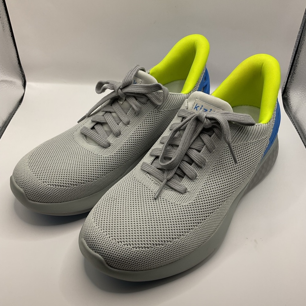 Kizik Athens Hands Free Slip-On Shoe Gray, Blue, Neon E2FCDATHGB05-10 M 7 W 8.5